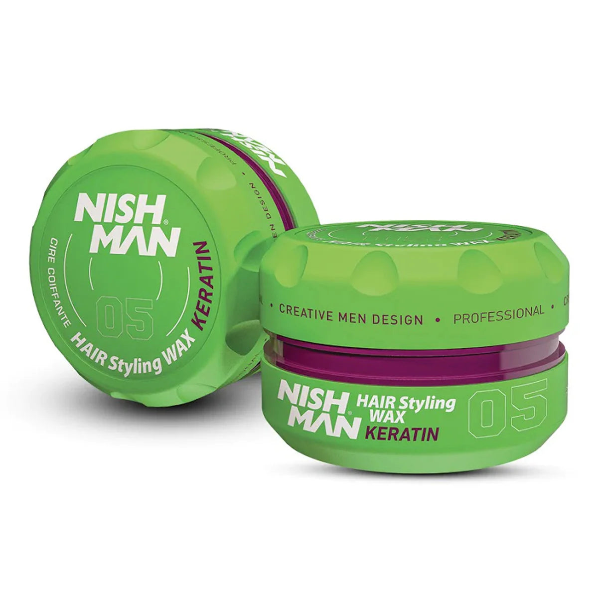 Hair Styling Wax 05 Keratin Nishman Aqua