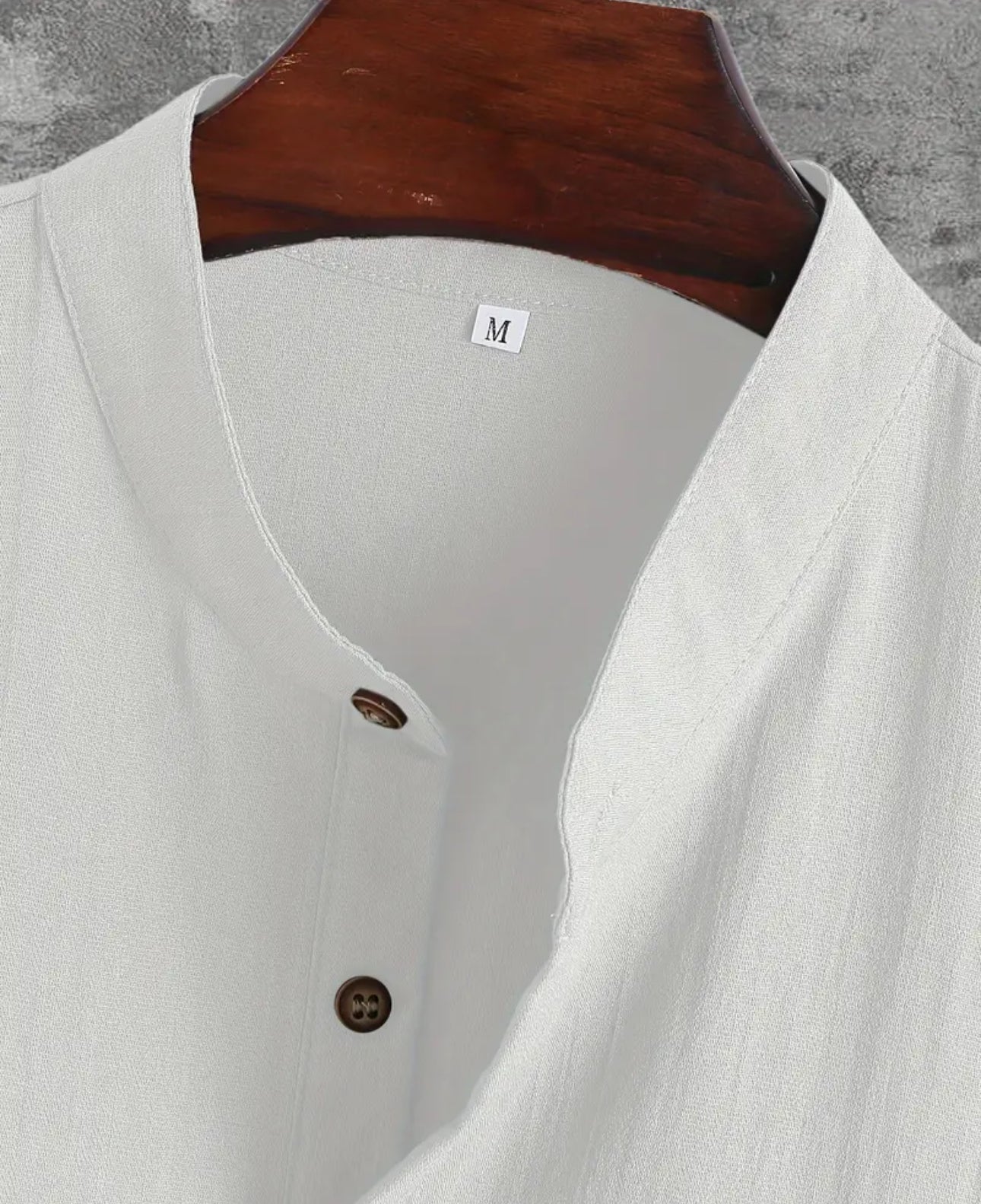 Men Linen Set , Casual Lapel V Neck Short Sleeve Shirt For Summer