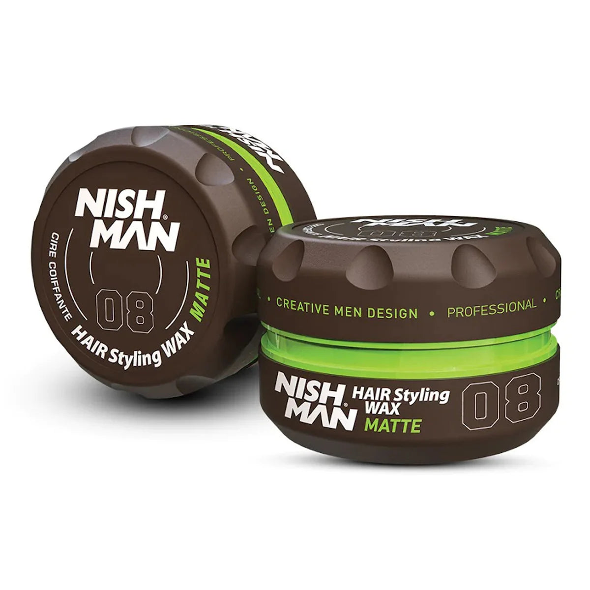 Hair Styling Matte Looking Wax 08 Nishman